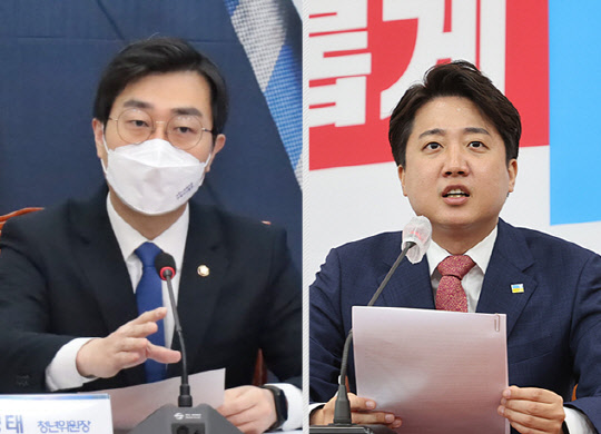 왼쪽부터 장경태 더불어민주당 최고위원, 이준석 전 국민의힘 대표<장경태 국회의원 페이스북·국민의힘 홈페이지 사진 갈무리>